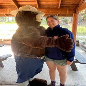 Sadie and Smoky the Bear